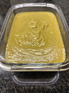 Una foto de Crema de guisantes olla GM h