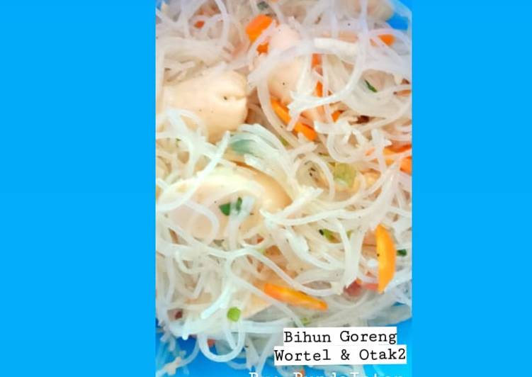 Bagaimana mengolah Bihun Goreng Wortel dan Otak-otak Lezat