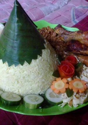 Foto resep nasi kuning dadakan