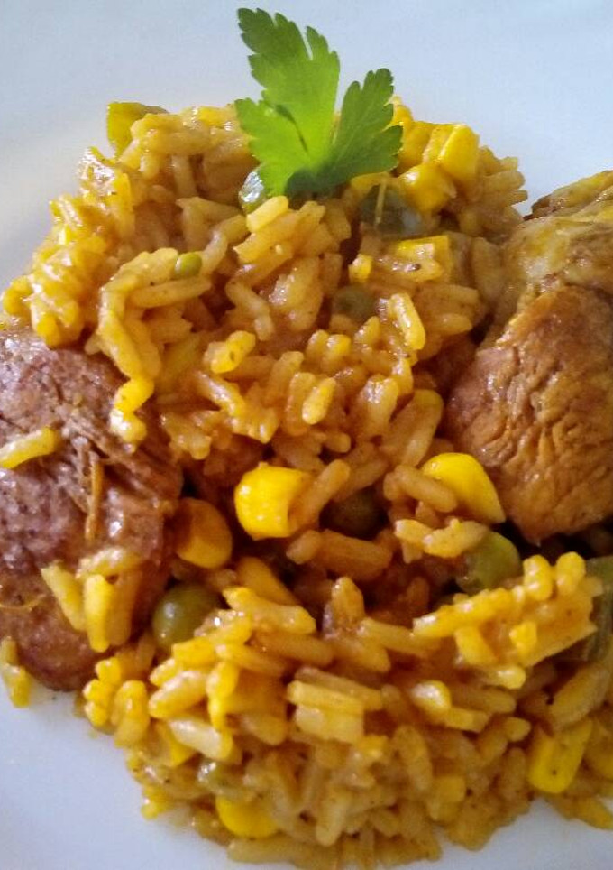 Una foto de Arroz con pollo