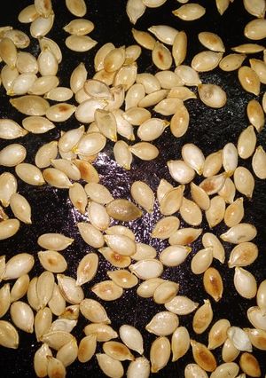 Una foto de Pepitas de zapallo crocantes