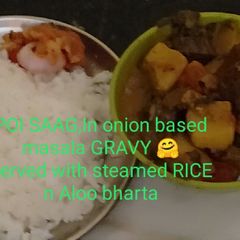 A picture of Poi saag ghanta.