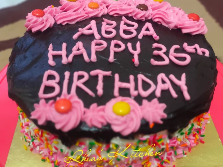 Langkah Mudah untuk Menyiapkan Resep  Chocolate Birthday Cake yang Bisa Manjain Lidah, Lezat Sekali