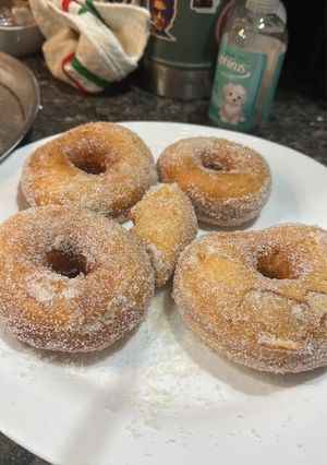 Una foto de Rosquitas fáciles mega esponjosas