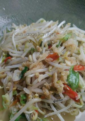 Foto resep Cah Taoge Ikan Asin