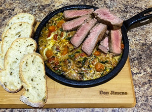 Una foto de Rib eye a la napolitana