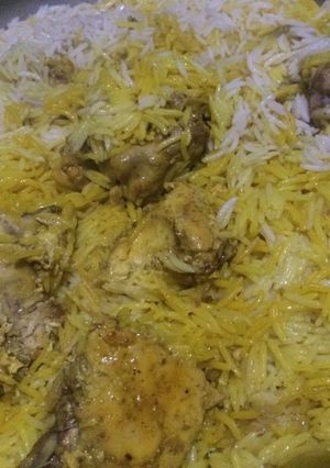 صورة لوصفة رز ودجاج بالفحم