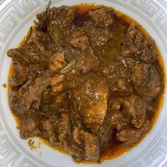 A picture of Lamb Curry.
