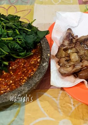 Foto resep Ati Ampela Goreng Sambel Daun Ubi