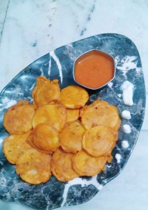 A picture of Potatoes fritters.