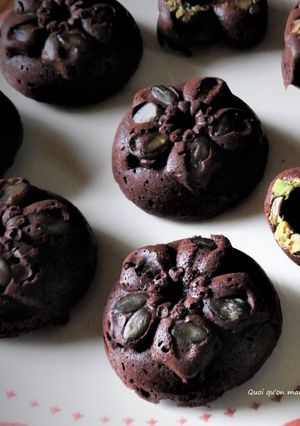 Une photo de Brownie chocolat à la betterave