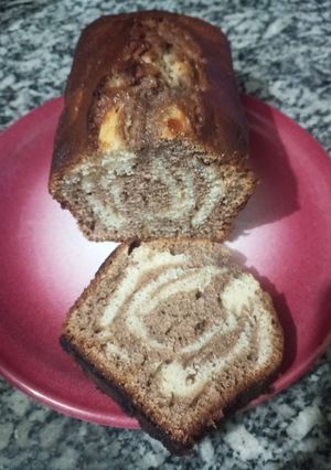 Una foto de Budín marmolado