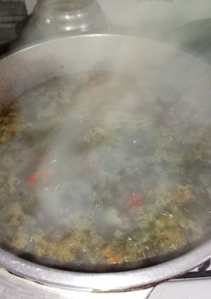 Una foto de Polenta de Carnes