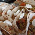 Tacos o rapiditas con carne y verdura