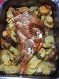 Red Fish assado com batatas