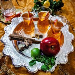 A picture of Turkish Apple Spice Tea.