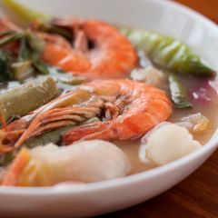 A picture of Prawns in Tamarind Soup (Sinigang na Sugpo).