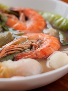 A picture of Prawns in Tamarind Soup (Sinigang na Sugpo).