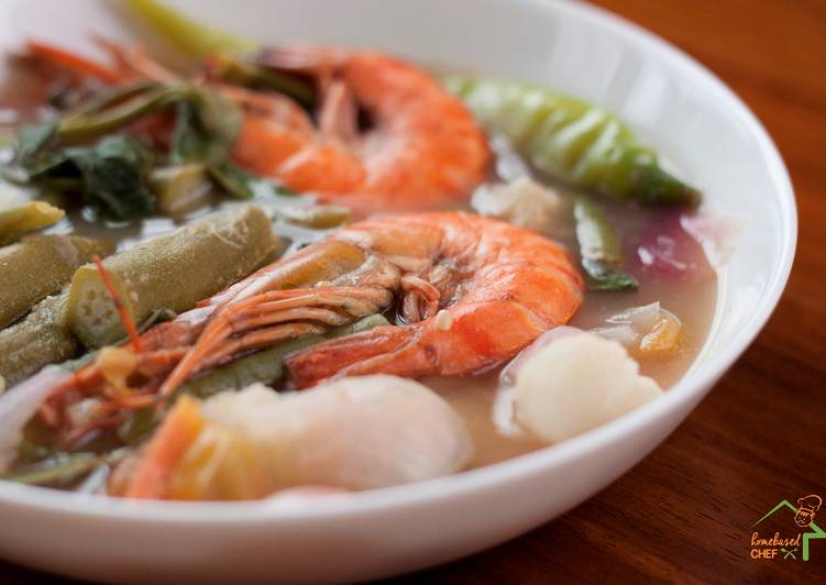 Recipe of Speedy Prawns in Tamarind Soup  (Sinigang na Sugpo)