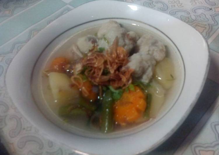 Resep Sop ayam + bakso yang Lezat Sekali