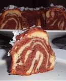 Torta Marmolada de: chocolate, canela, vainilla y coco