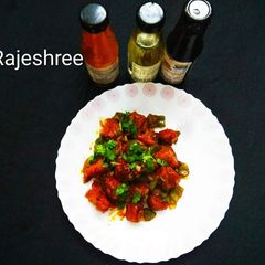 Left Over Idli Munchurian A picture of Left Over Idli Munchurian.