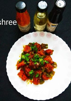 A picture of Left Over Idli Munchurian.