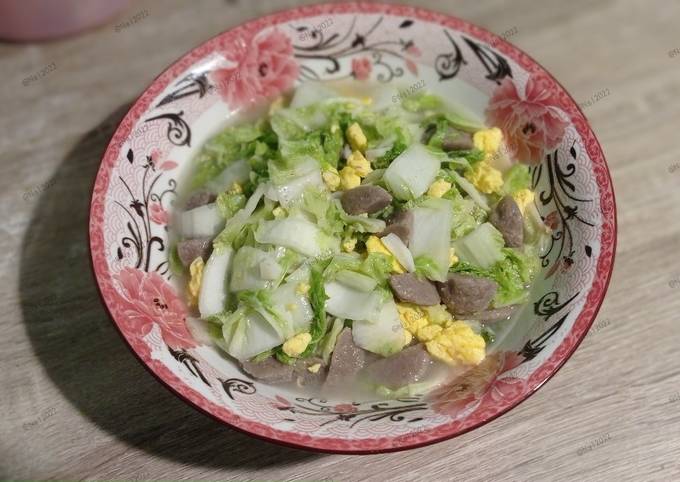 Cara bikin 57. Ca Sawi Putih Telur Bakso Cara bikin 57. Ca Sawi Putih Telur Bakso