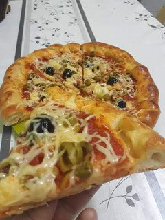 صورة لوصفة بيتزا