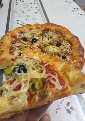صورة لوصفة بيتزا