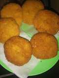 Potato Patties Stuffed with Ham and Cheese