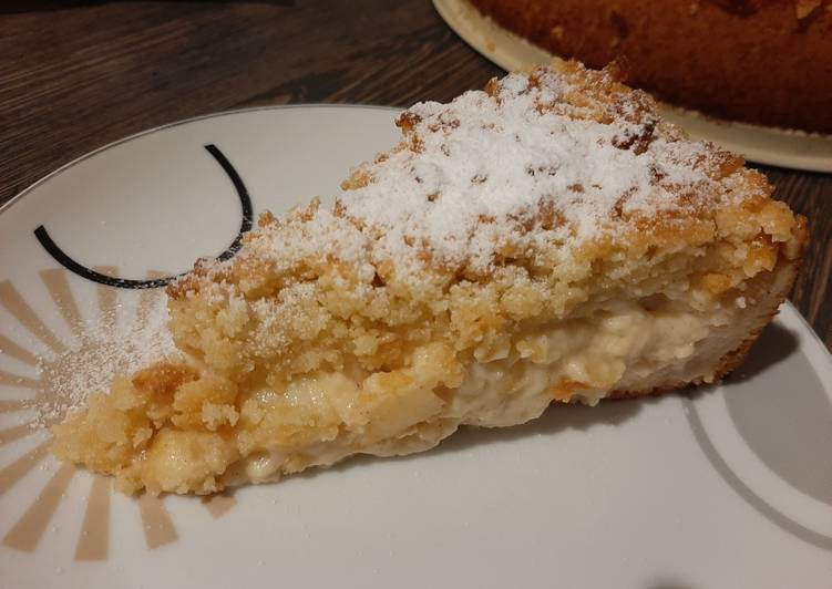 Almás-pudingos morzsapite (Apfel-Streuselkuchen mit Pudding) | Anikó ... Almás-pudingos morzsapite (Apfel-Streuselkuchen mit Pudding) | Anikó ...