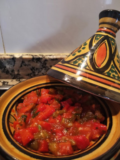 Una foto de Ensalada templada de pimientos