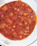 Овощное рагу с мясом и нутом