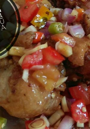 Foto resep Ayam Goreng Ketumbar Sambal Dabu - dabu