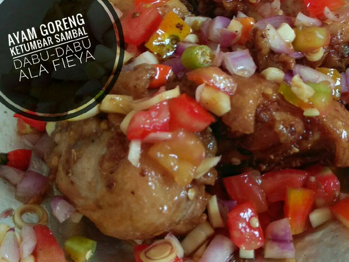 Resep Ayam Goreng Ketumbar Sambal Dabu - dabu, Enak Banget