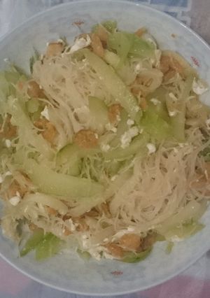 Foto resep Timun suri tumis bihun telur ebi