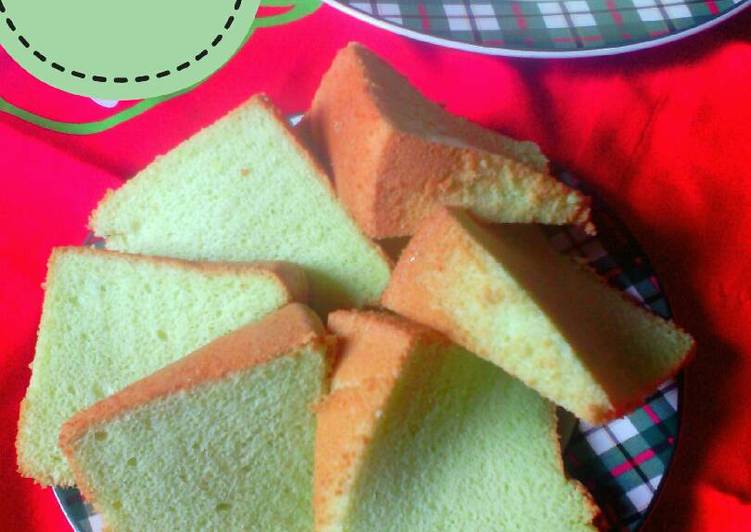 Resep Chiffon pandan yang Lezat