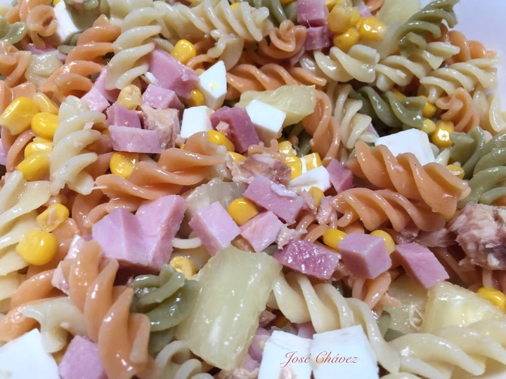 Receta Ensalada de Pasta Tricolor  que Delicioso