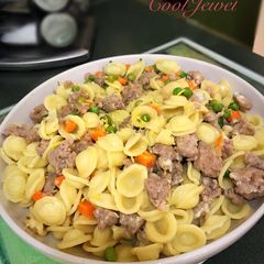 Italian Sausage with Orecchiette A picture of Italian Sausage with Orecchiette.
