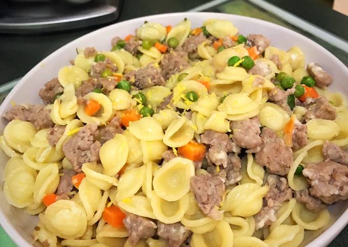 Italian Sausage with Orecchiette