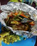 Pescado empapelado