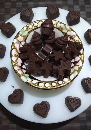 A picture of Homemade chocolates.