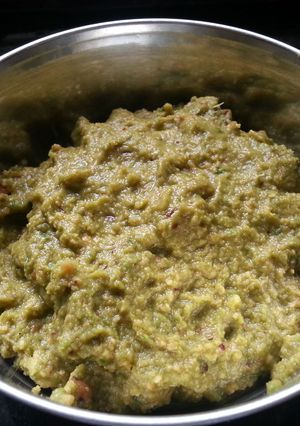 A picture of Ridgegourd peels thogaiyal/chutney.
