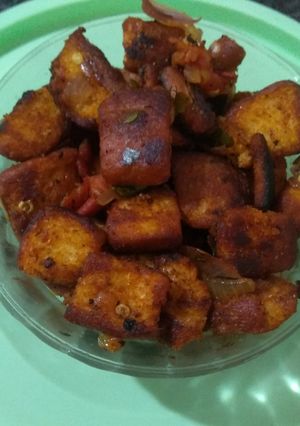 பிரட் சில்லி/ bread chilli recipe in tamil செய்முறை முக்கிய புகைப்படம்