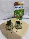 Puding Matcha Coklat Topping Oreo