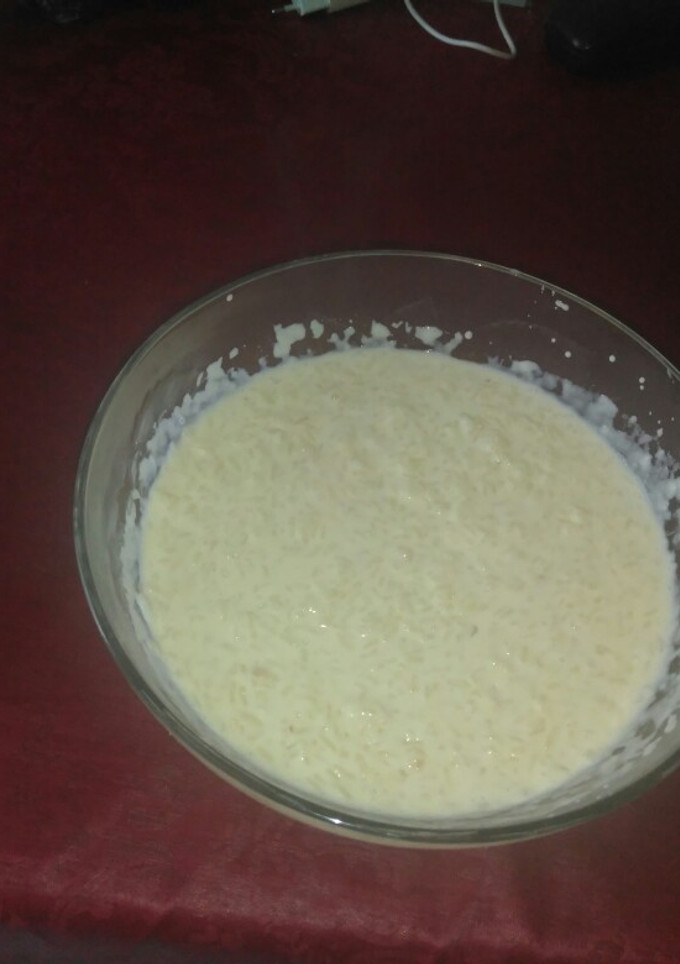 Una foto de Arroz con leche cremoso
