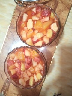 صورة لوصفة سلطة الفواكه 🍎🍌🍊🍓