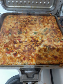 Una foto de Tortilla de verduras en la flip