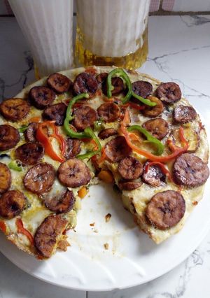 A picture of Plantain fritata.